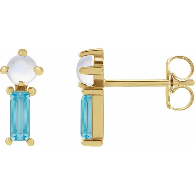 Natural Gemstone Earrings