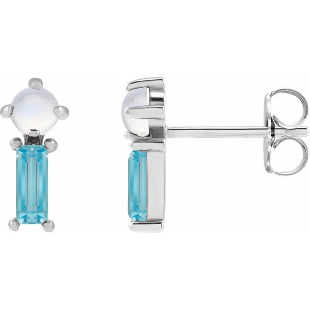 Natural Gemstone Earrings