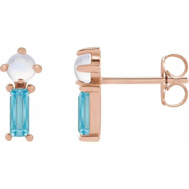Natural Gemstone Earrings