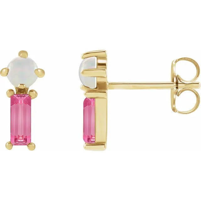 Natural Gemstone Earrings