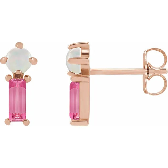 Natural Gemstone Earrings