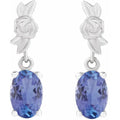 Floral and Gemstone Earrings