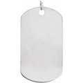 Sterling Silver Engravable Dog Tag Pendant