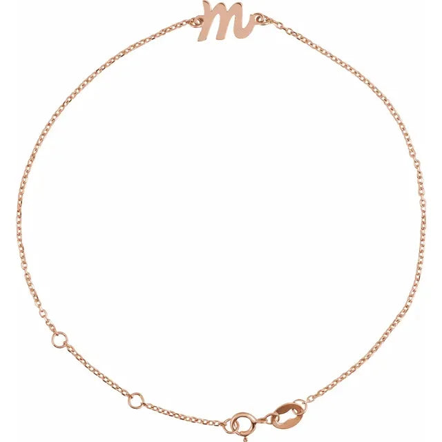 Script Initial Bracelet