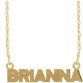 Textured Name Plate Necklace