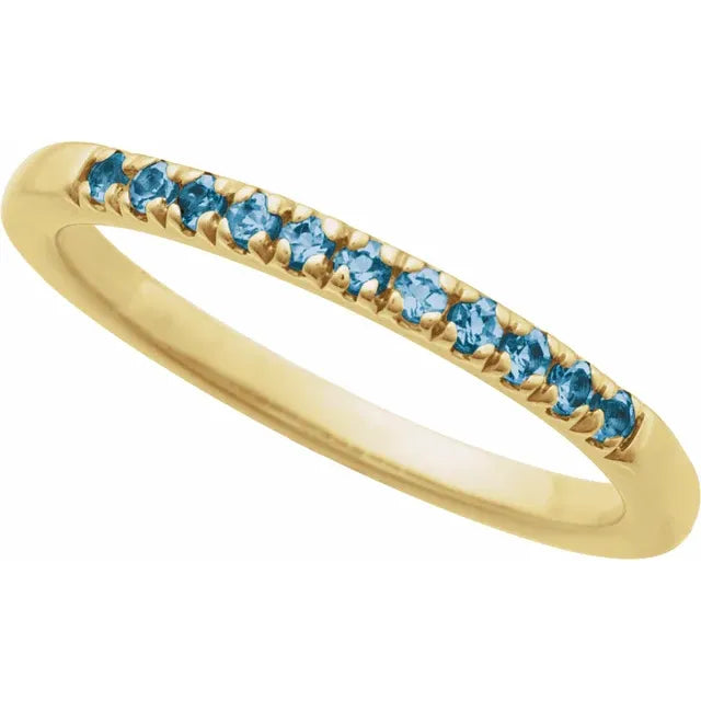 Gold Vermeil Stackable Birthstone Ring