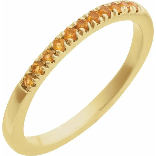 Gold Vermeil Stackable Birthstone Ring