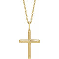 18K-Plated Sterling Silver Cross Necklace