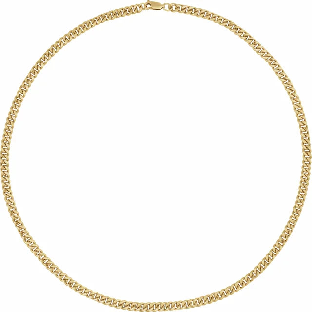 14K Yellow Gold-Filled 4.8 mm Curb Chain