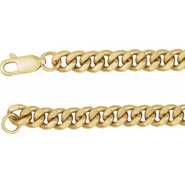 14K Yellow Gold-Filled 4.8 mm Curb Chain