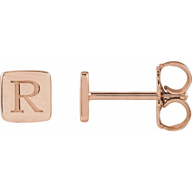 Engravable Geometric Stud Earrings