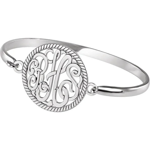 3-Letter Monogram Bangle