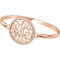 3-Letter Monogram Bangle