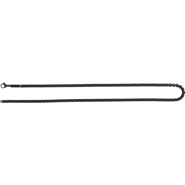Titanium 4 mm Round Box Chain