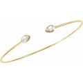 Natural Pear Diamond Bangle