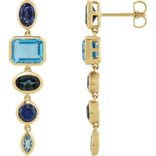 14K Dangle Earrings