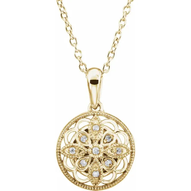 Granulated Filigree Necklace
