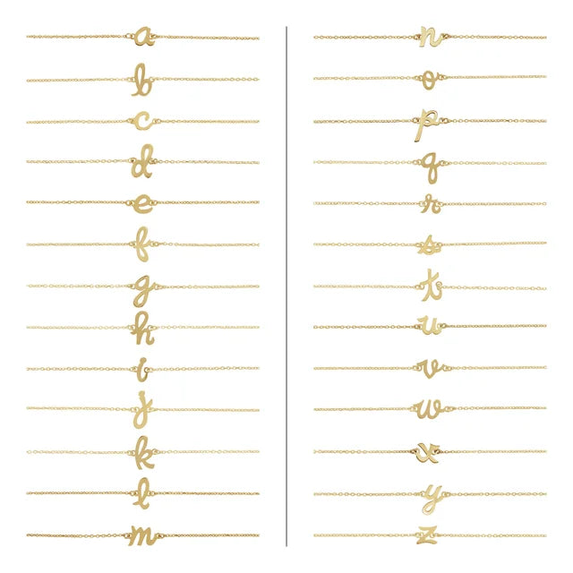 Script Initial Bracelet