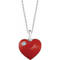 Heart and Diamond Necklace