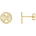 3-Letter Script Monogram Earrings