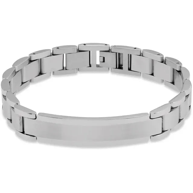 Stainless Steel Engravable Identification Bracelet