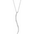 Natural Diamond Bar Necklace
