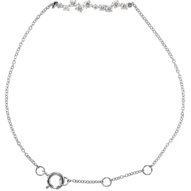 Natural Diamond Bar Bracelet