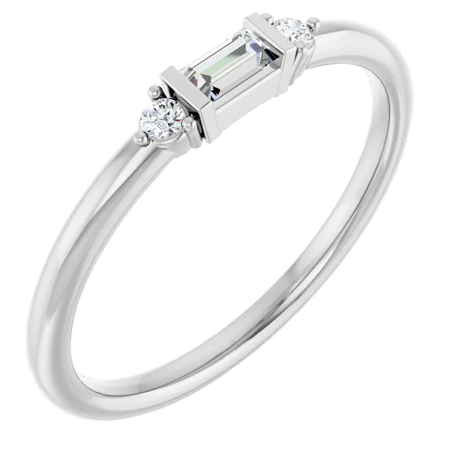Natural Diamond Stackable Ring