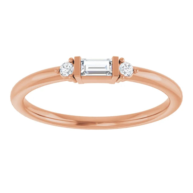 Natural Diamond Stackable Ring