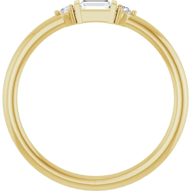 Natural Diamond Stackable Ring