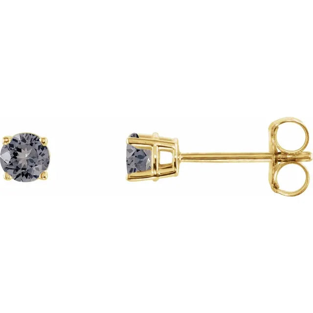 Natural Gemstone Stud Earrings