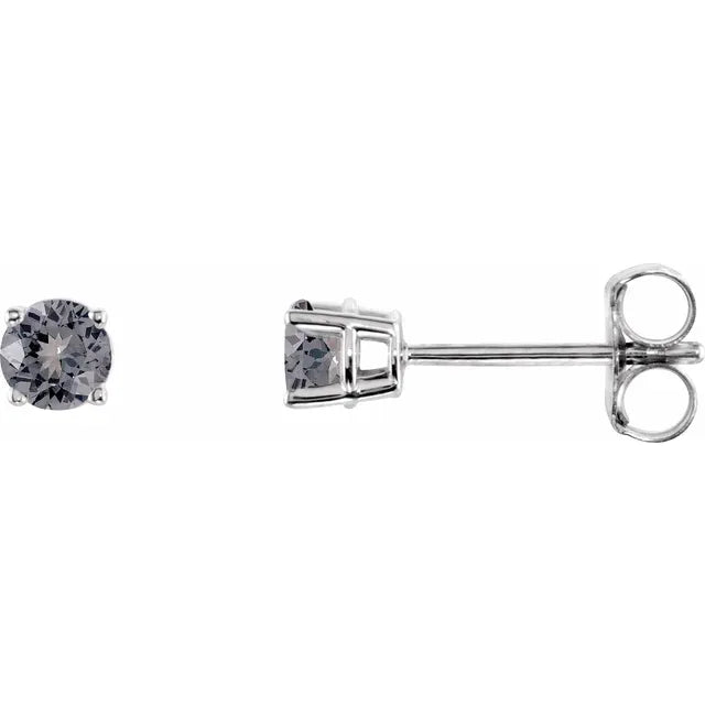 Natural Gemstone Stud Earrings
